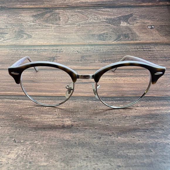 Ray-Ban Accessories - Ray-Ban RB 4246-V 5240 Clubround Tortoise Lavender Eyeglass Frames 47-19-140